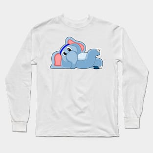 Elephant Fitness Abs Workout Sports Long Sleeve T-Shirt